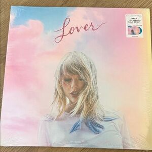 Taylor Swift Pastel Pink & Blue 'Lover' Album Art Print